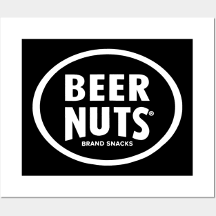 BEER NUTS  Classic White Logo TShirt Graphic gym Posters and Art